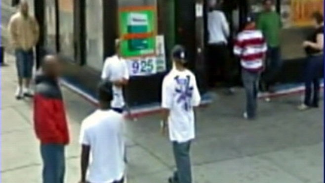 VIDEO: Google Street View cameras capture drug pushers on NYC street corner.