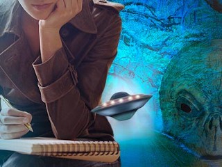 aliens writing