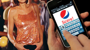 Photo: Pepsi?s New iPhone App in Poor Taste? New app helps men ?score? with women, then brag about it.