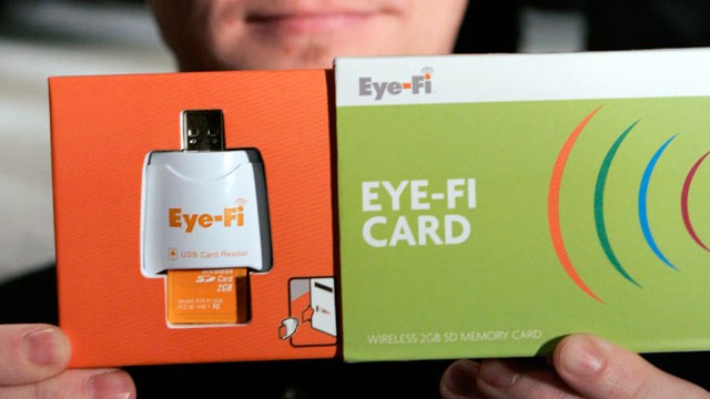 PHOTO: An Eye-Fi Wireless SD Card at the Consumer Electronics Show (CES) in Las Vegas.