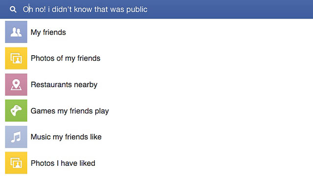 PHOTO: Facebooks Graph Search requires you to be more vigilant about privacy settings.
