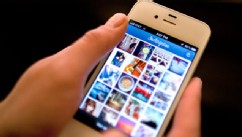 PHOTO: Instagram is demonstrated on an iPhone.