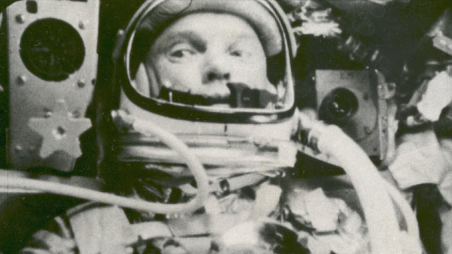 PHOTO: John Glenn is seen during his space flight in the Friendship 7 Mercury spacecraft, weightless and traveling at 17,500 mph., in this Feb. 20, 1962 file photo. The image, provided by NASA, was made by an automatic sequence motion picture camera.