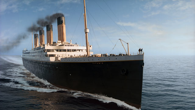 PHOTO: In this film image released by Paramount Pictures, a scene is shown from 3-D version of James Camerons romantic epic "Titanic."