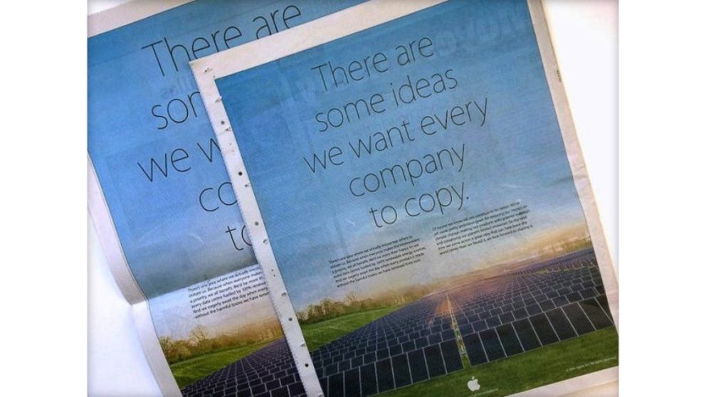 VIDEO: Apples ad features their solar farm and the message: "There are some ideas we want every company to copy."