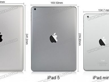 PHOTO: Purported photos of the iPad 5 have been posted by Chinese supplier site sw-box.com. 
