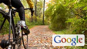 Photo: Google takes its map cam for a spin on biking, hiking trails: Google Employee on Tricycle Snaps Photo of Off-Road Trails