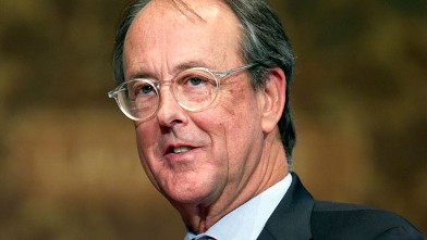 PHOTO: Erskine Bowles speaks during a Clinton Foundation event at Georgetown University in Washington, D.C., Oct. 28, 2011.
