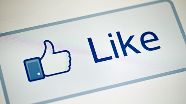 PHOTO: A view of Facebooks "Like" button.