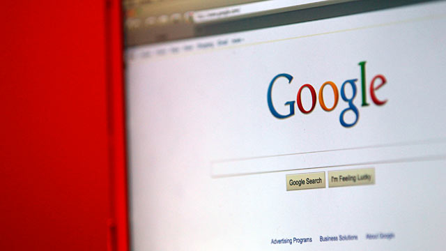 PHOTO: Google Inc.s home page is displayed on a computer screen in Santa Clara, California, April 13, 2011. Google Inc.