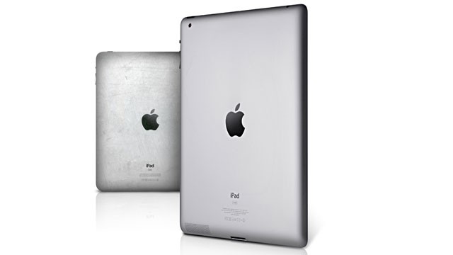 PHOTO: An iPad 1 and an iPad 2 are shown.
