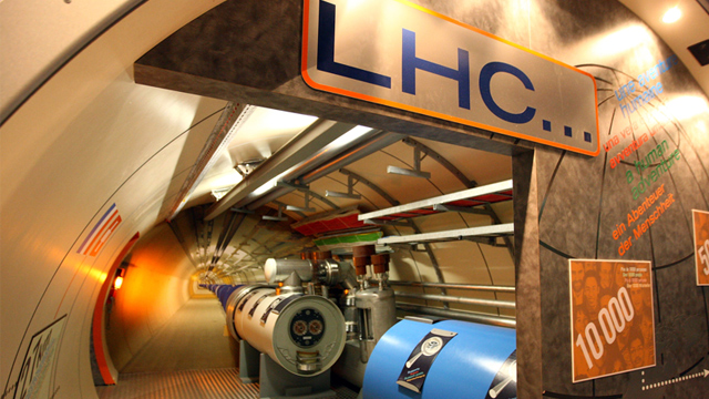 PHOTO: Large Hadron Collider model