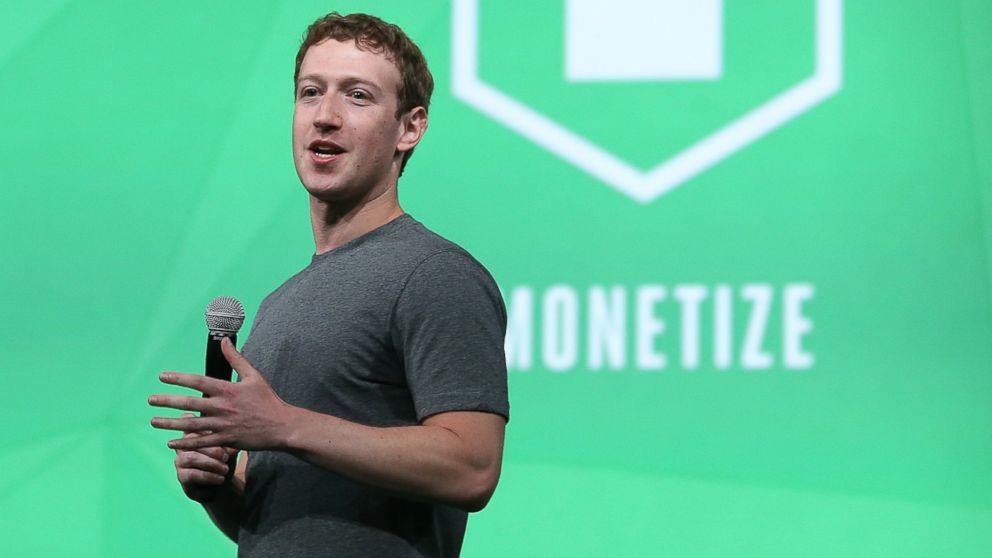 PHOTO: Facebook CEO Mark Zuckerberg delivers the opening keynote address at the Facebook f8 developers conference on April 30, 2014 in San Francisco, Calif.