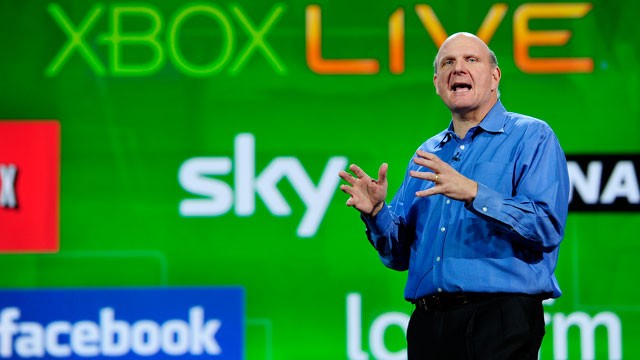 PHOTO: Microsoft CEO Steve Ballmer give his keynote speech at the 2011 International Consumer Electronics Show in this Jan. 5, 2011 file photo in Las Vegas, Nevada.