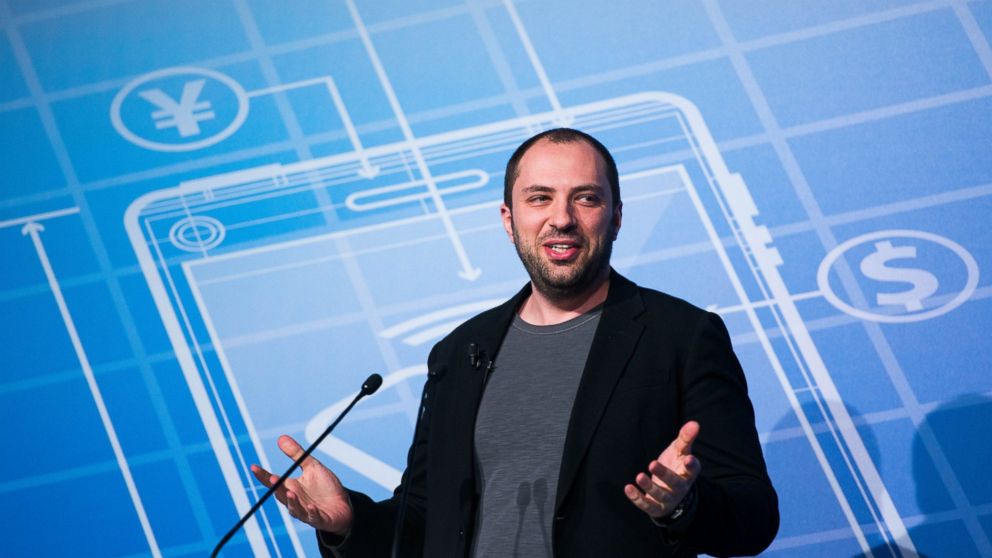 PHOTO: Whatsapp CEO Jan Koum during a Keynote conference as part of the first day of the Mobile World Congress 2014 at the Fira Gran Via complex on Feb. 24, 2014 in Barcelona, Spain.