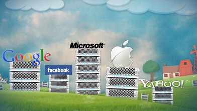 PHOTO: An image to depict the Cloud companies, including Google and Facebook, and their server farms.