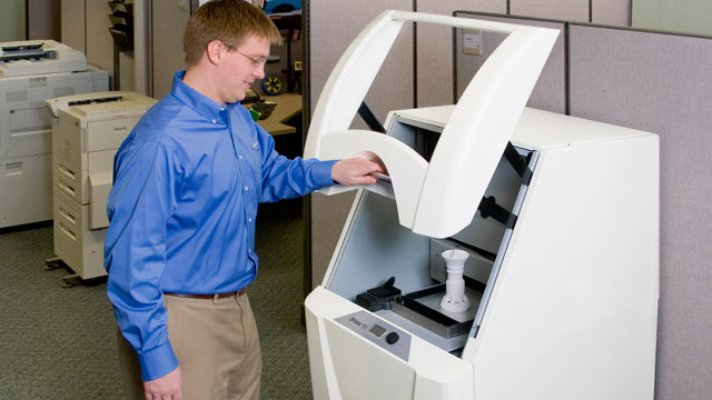 PHOTO: This photo provided by the Z corporation shows the ZPrinter® 15.
