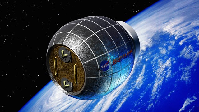 PHOTO: The Bigelow Expandable Activity Module, or BEAM, is seen here in this artist rendering; the module was developed by Bigelow Aerospace in partnership with NASA and can be used as an orbiting laboratory for the International Space Station.