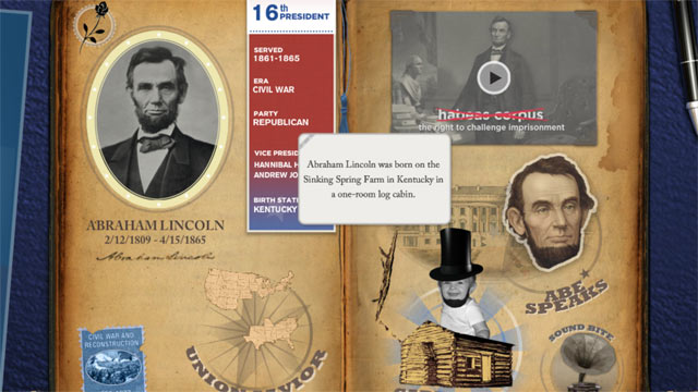 PHOTO: Disney's American Presidents App provides an interactive way to learn about all 44 Presidents.
