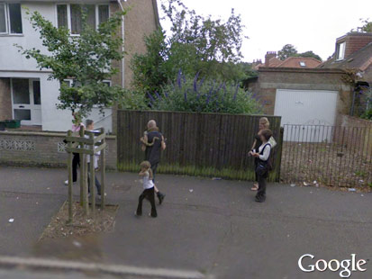 in Google Street View,