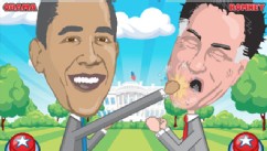 PHOTO: In this iOS and Android game you help the 2012 presidential candidates duke it out in the ring.