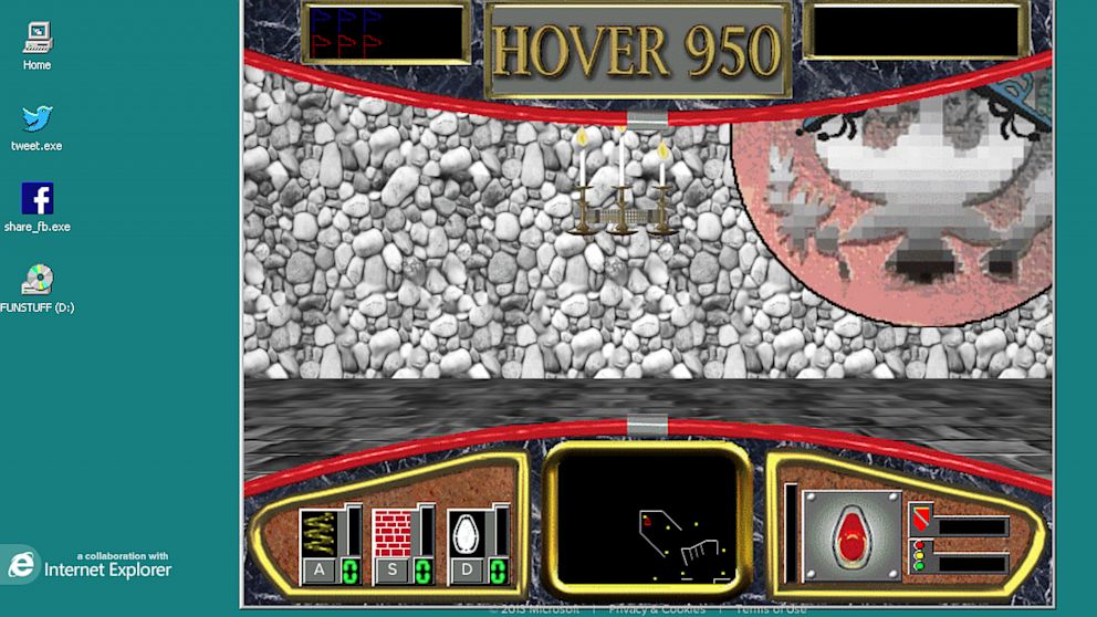PHOTO: With the re-release of Hover, Microsoft lets you go back to Windows 95 with a new trick.