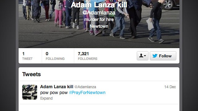 Newtown School Shooting Spurs Fake Adam Lanza Accounts and Other Social ...