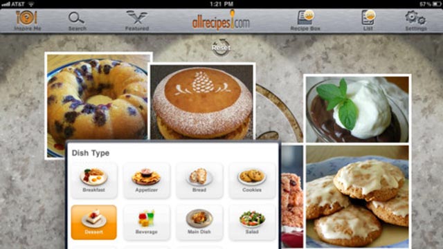 PHOTO: All Recipes is a free cooking app for the iPad.