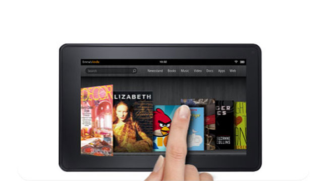 PHOTO: The Amazon Kindle Fire Tablet is shown.