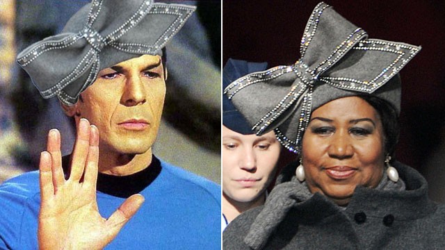 PHOTO: Aretha Franklin's 2009 inauguration hat has gone viral inspiring memes.