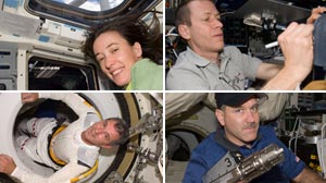Photo: Atlantis Astronauts Who Fixed Hubble Earn Day Off: With Hubble fixed and back in orbit, Atlantis astronauts get to savor a rare day off in space