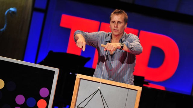 PHOTO: Beau Lotto speaks at TEDGlobal 2009.