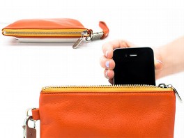 purse with iphone charger inside