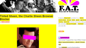 PHOTO If youre suffering from Charlie Sheen fatigue, a new Web browser plug-in can erase the actor from your online life.
