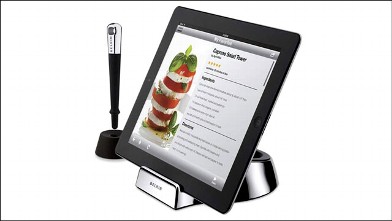PHOTO: Belkin's iPad chef stand and stylus package.