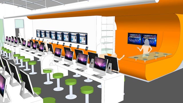 PHOTO: Conceptual renderings of Bexar Countys digital-only BiblioTech library.