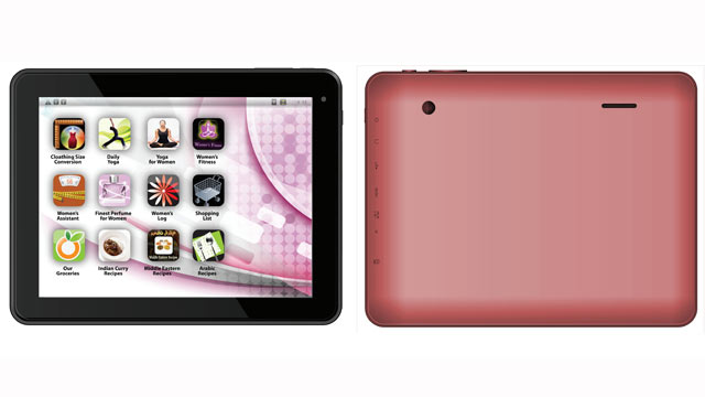 PHOTO: The Eurostar ePad Femme is a tablet made for women with preloaded yoga and recipe apps.