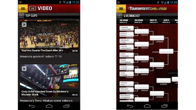 PHOTO: ESPN Bracket Bound 2013 Android App.