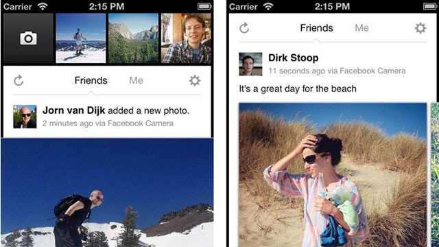 PHOTO: Facebook Camera app for iPhone.