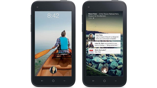 PHOTO: Facebooks Home software on HTCs First phone.