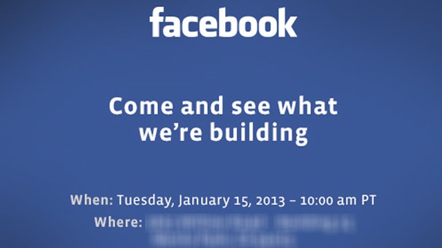 PHOTO: Facebook's Jan. 15 press event invite