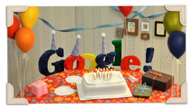 Google Doodle: Happy 13th Birthday Google