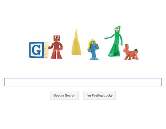 Google Doodle: Gumby Creator Art Clokey's 90th Birthday