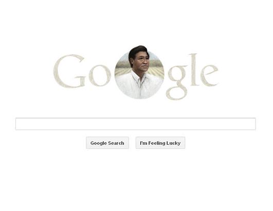 Google Doodles Cesar Chavez