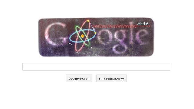 Google Doodle: Niels Bohrs 127th birthday
