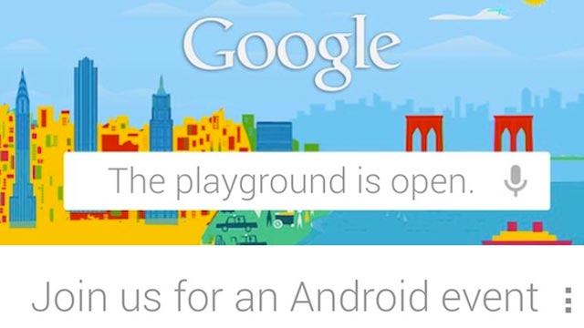 PHOTO: Googles invitation to its Android event on Oct. 29, 2012.
