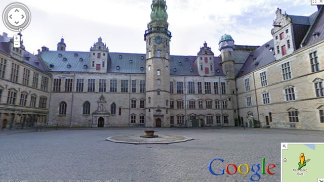 PHOTO: A Google Street View image of the Kronborg castle in Denmark.