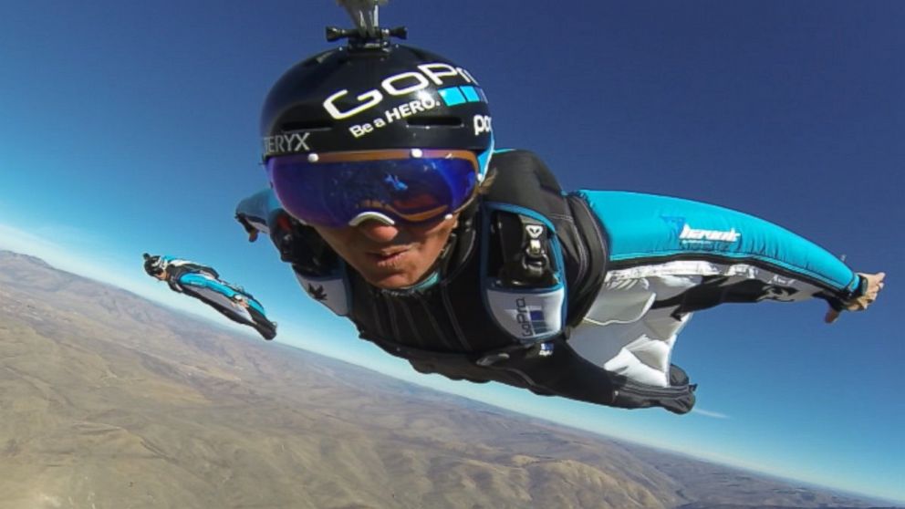 PHOTO: Marshall Miller, in front, and three friends from Utah called the GoPro Bomb Squad have made a living capturing their daring jumps from all over the world on the popular camera.