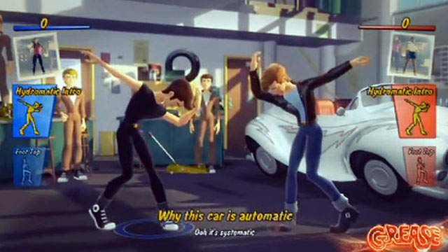 PHOTO: Game play from the XBox Kinect game "Grease Dance."