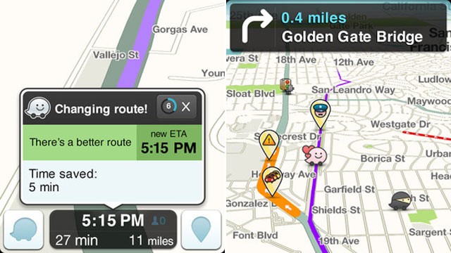 PHOTO: Waze, a social traffic app, has been acquired by Google.